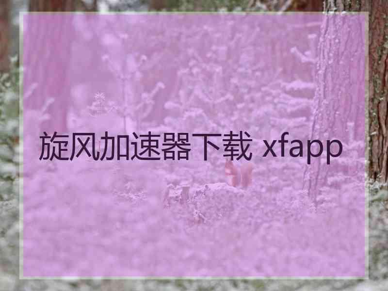 旋风加速器下载 xfapp
