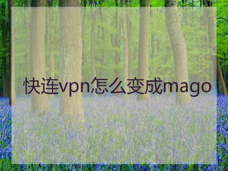 快连vpn怎么变成mago