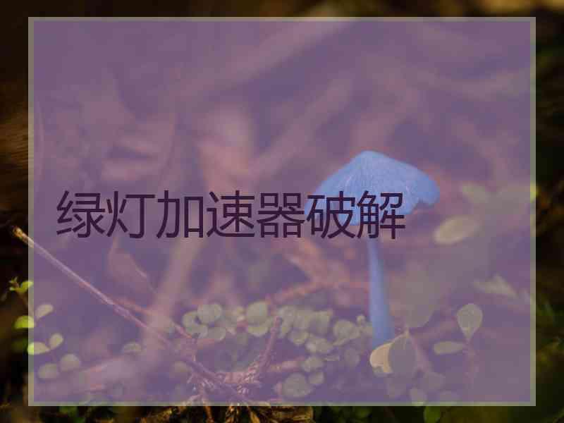 绿灯加速器破解