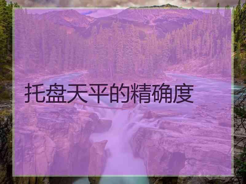 托盘天平的精确度