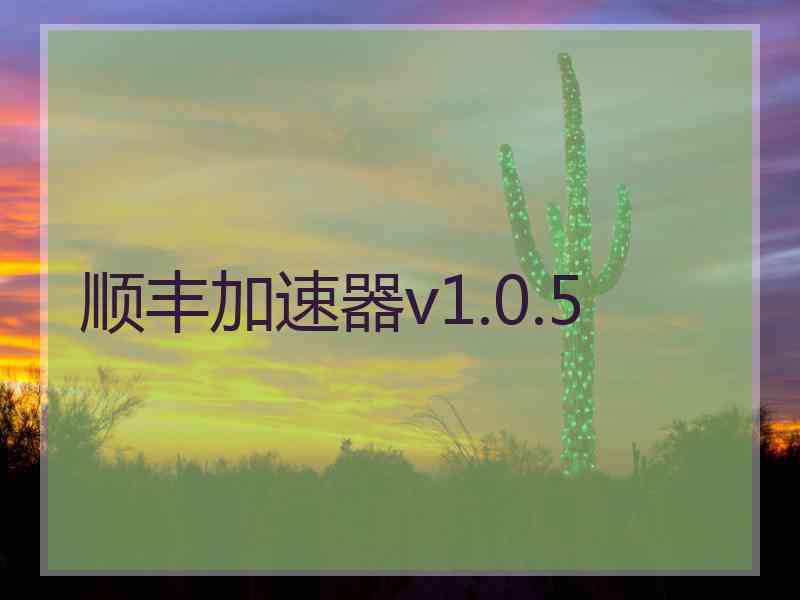 顺丰加速器v1.0.5