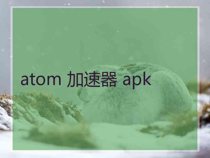 atom 加速器 apk