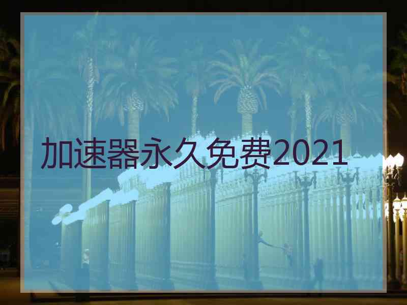 加速器永久免费2021