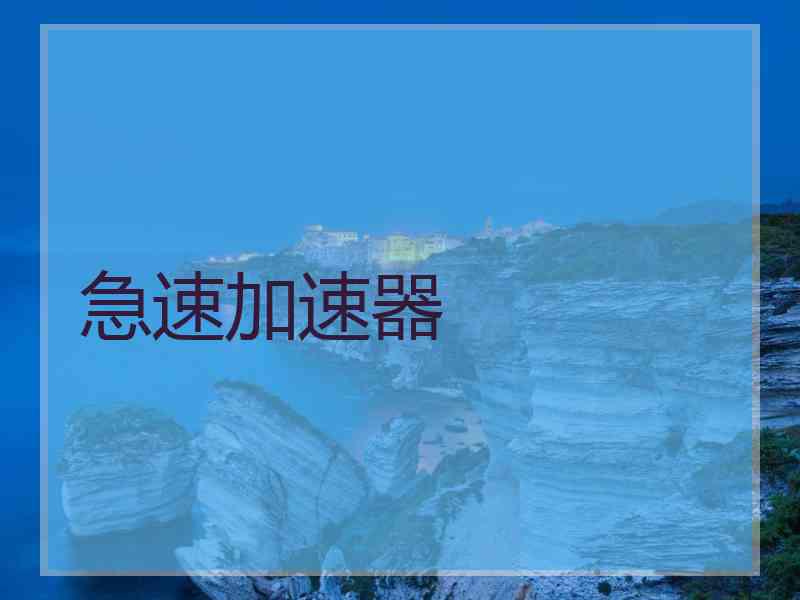 急速加速器