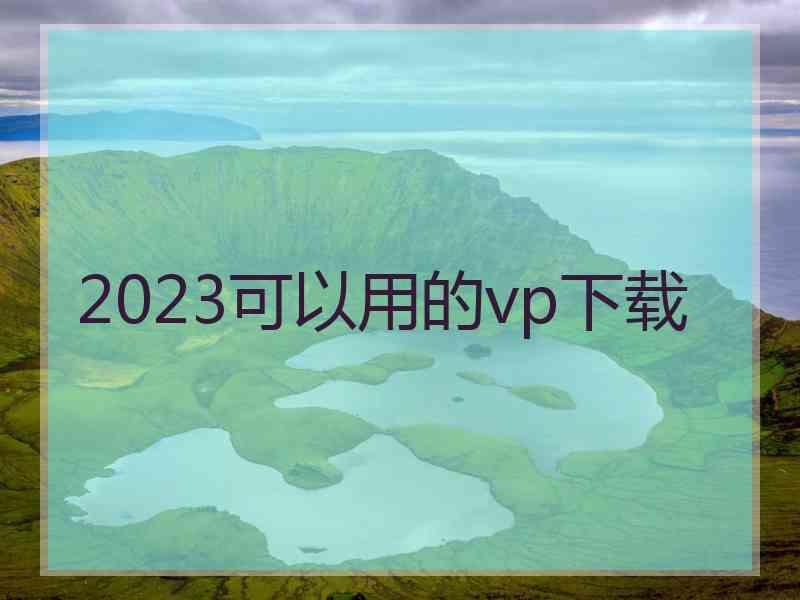 2023可以用的vp下载