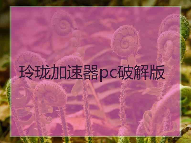 玲珑加速器pc破解版