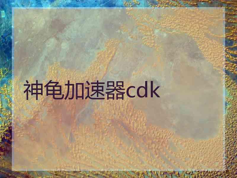 神龟加速器cdk