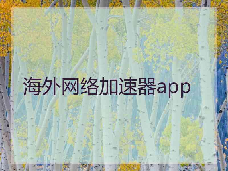 海外网络加速器app