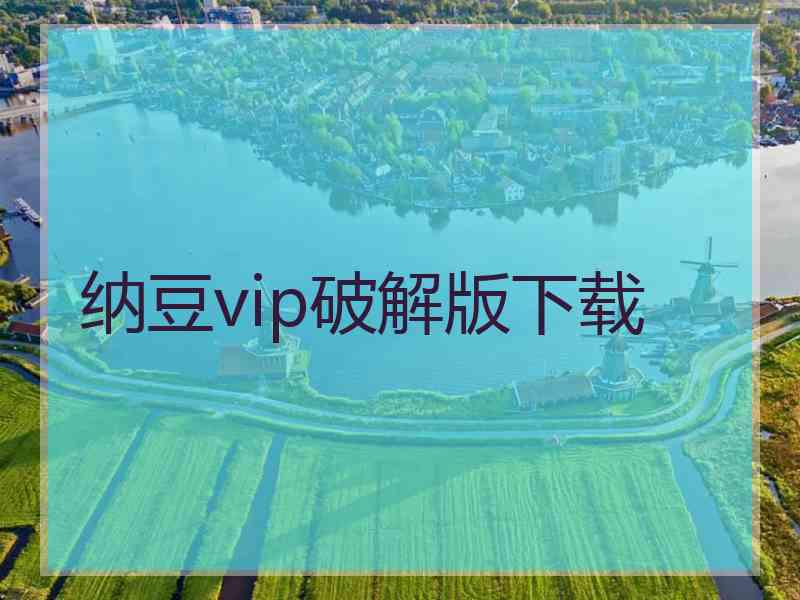 纳豆vip破解版下载