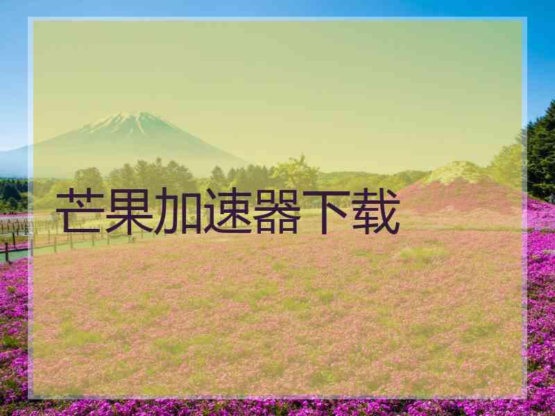 芒果加速器下载