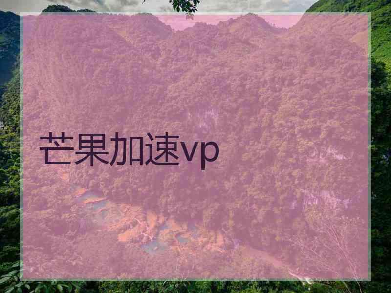 芒果加速vp