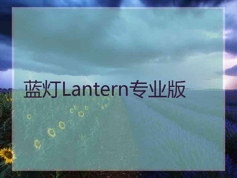 蓝灯Lantern专业版