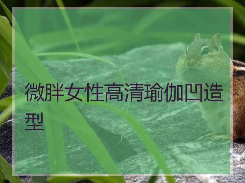 微胖女性高清瑜伽凹造型