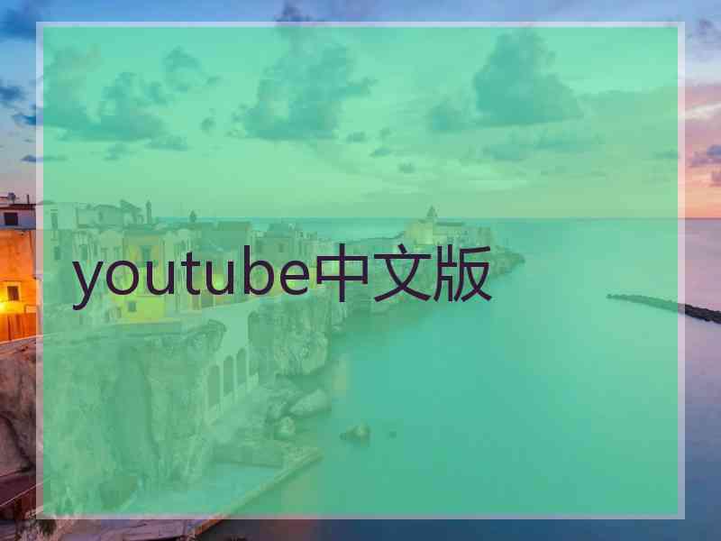 youtube中文版