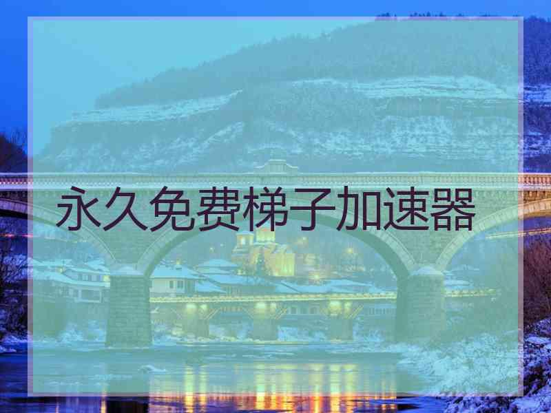 永久免费梯子加速器