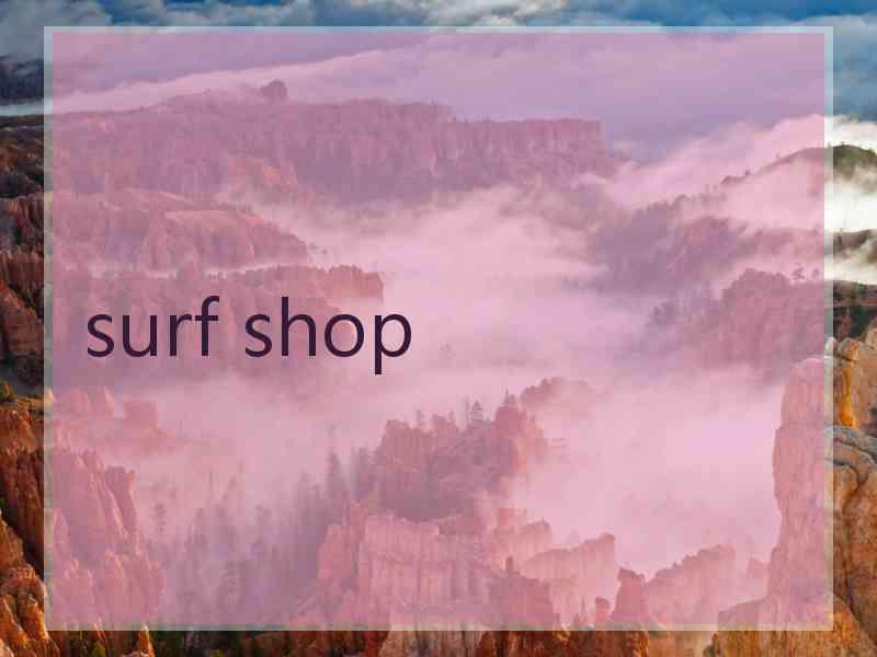 surf shop