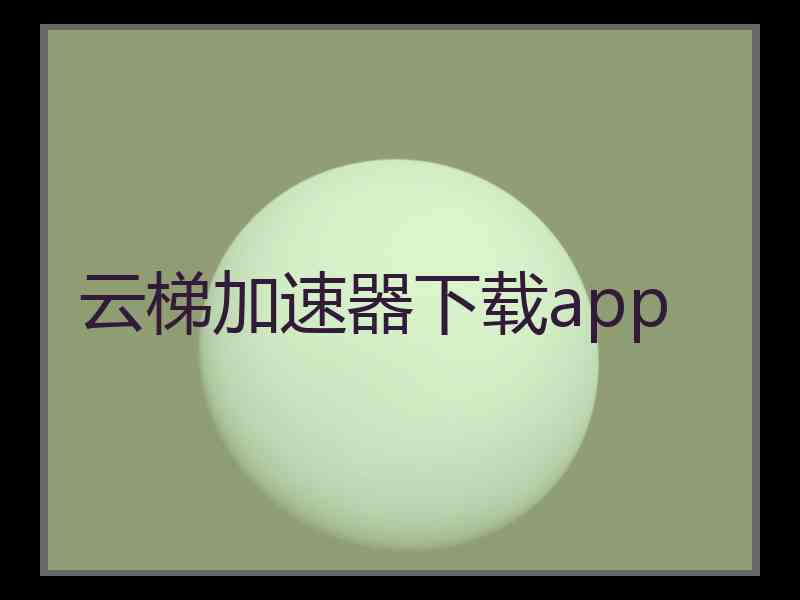 云梯加速器下载app