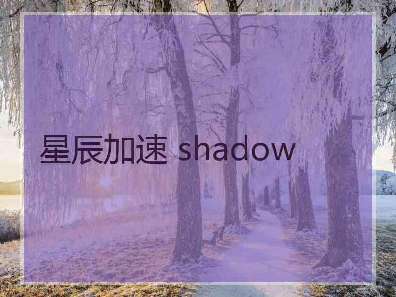 星辰加速 shadow