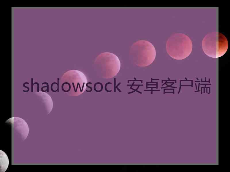 shadowsock 安卓客户端