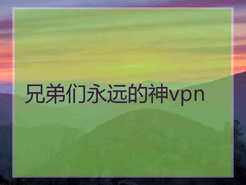 兄弟们永远的神vpn