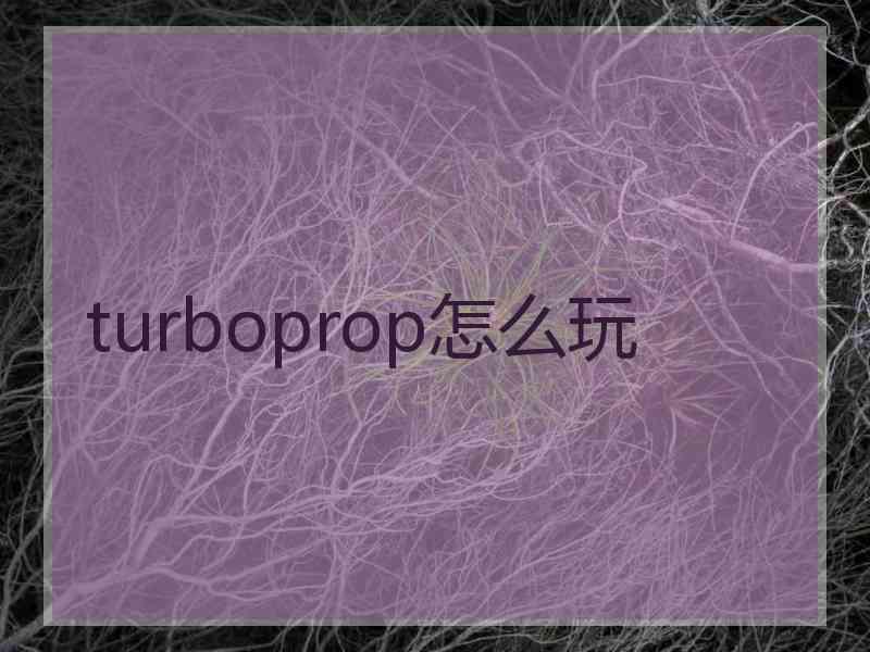 turboprop怎么玩