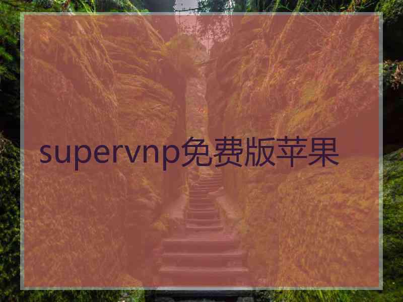 supervnp免费版苹果