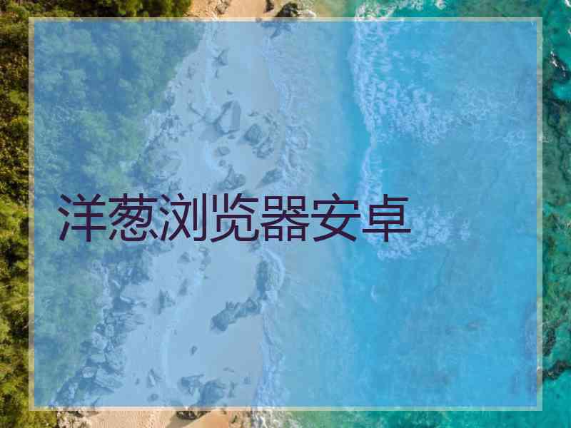 洋葱浏览器安卓