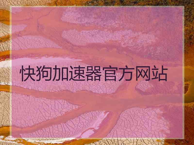 快狗加速器官方网站