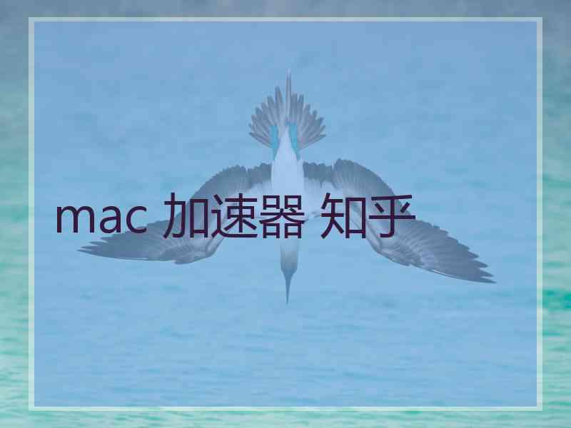 mac 加速器 知乎