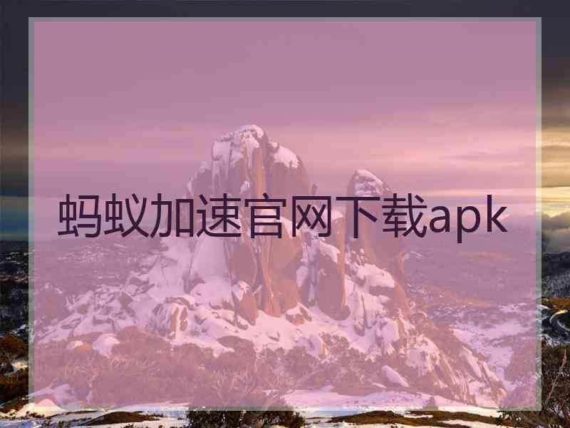 蚂蚁加速官网下载apk