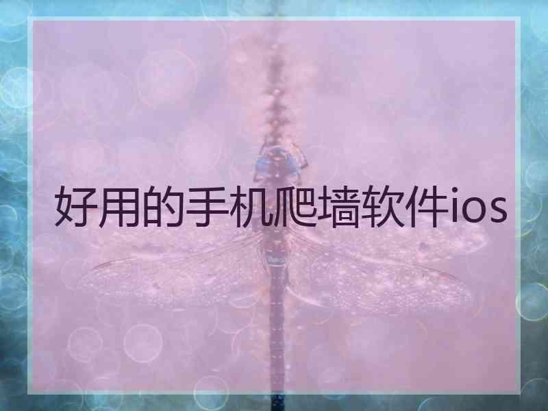 好用的手机爬墙软件ios