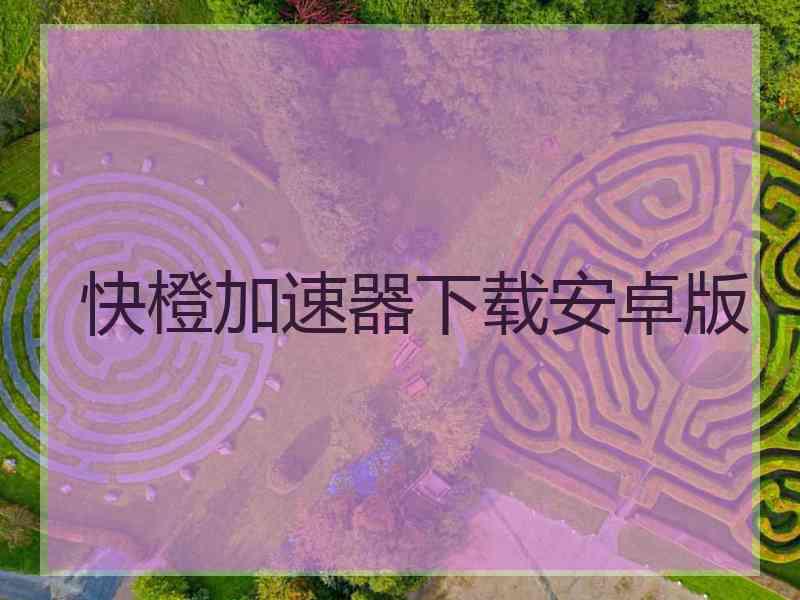 快橙加速器下载安卓版