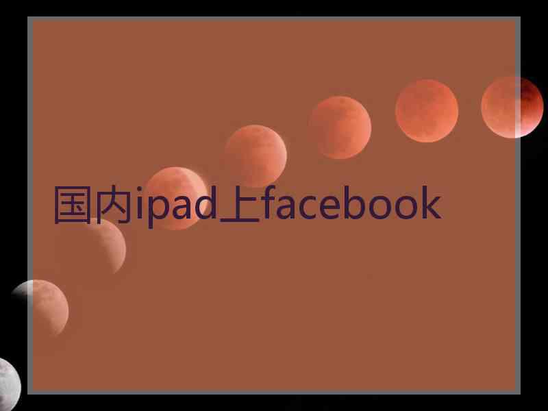 国内ipad上facebook