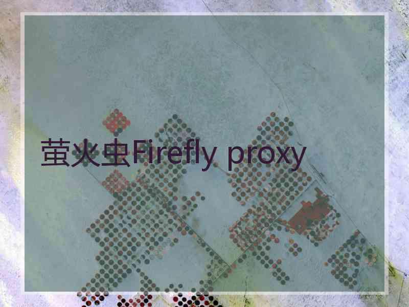 萤火虫Firefly proxy