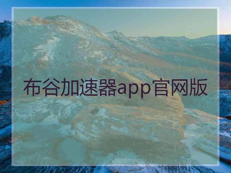 布谷加速器app官网版