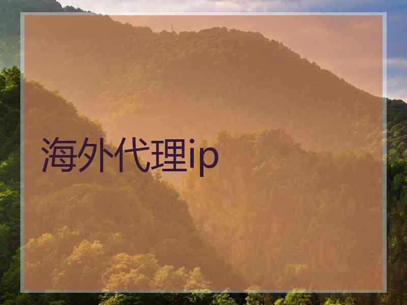 海外代理ip