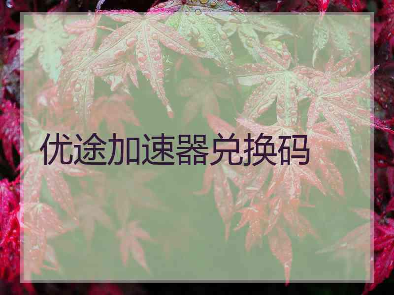 优途加速器兑换码