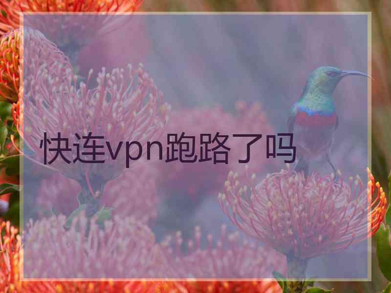 快连vpn跑路了吗