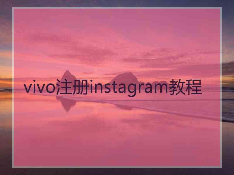 vivo注册instagram教程