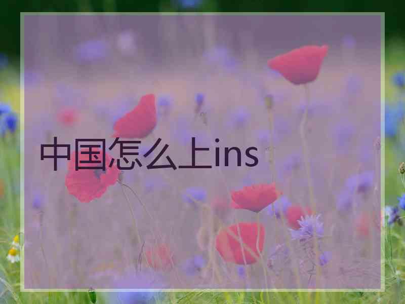 中国怎么上ins