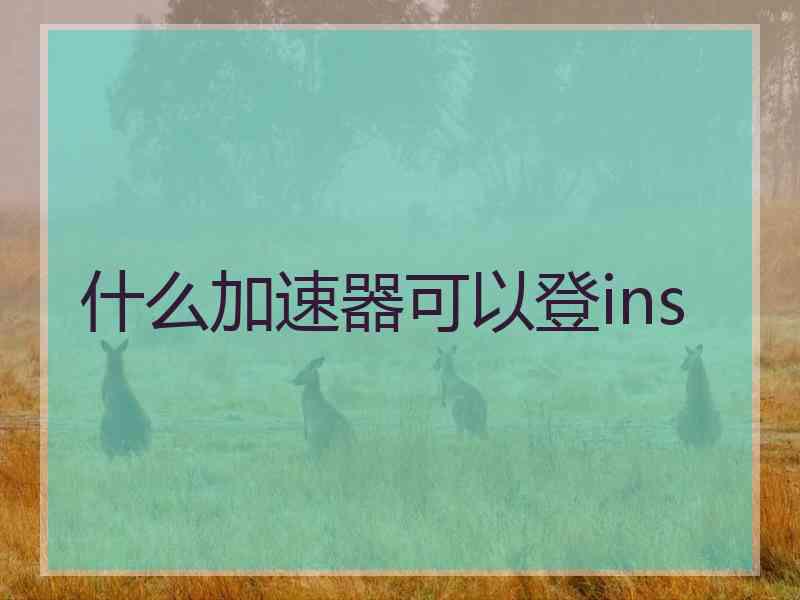 什么加速器可以登ins