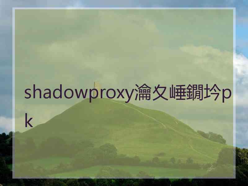 shadowproxy瀹夊崜鐗坅pk