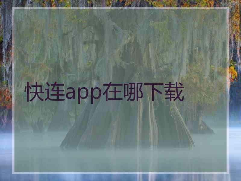 快连app在哪下载