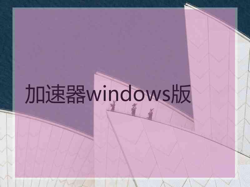 加速器windows版