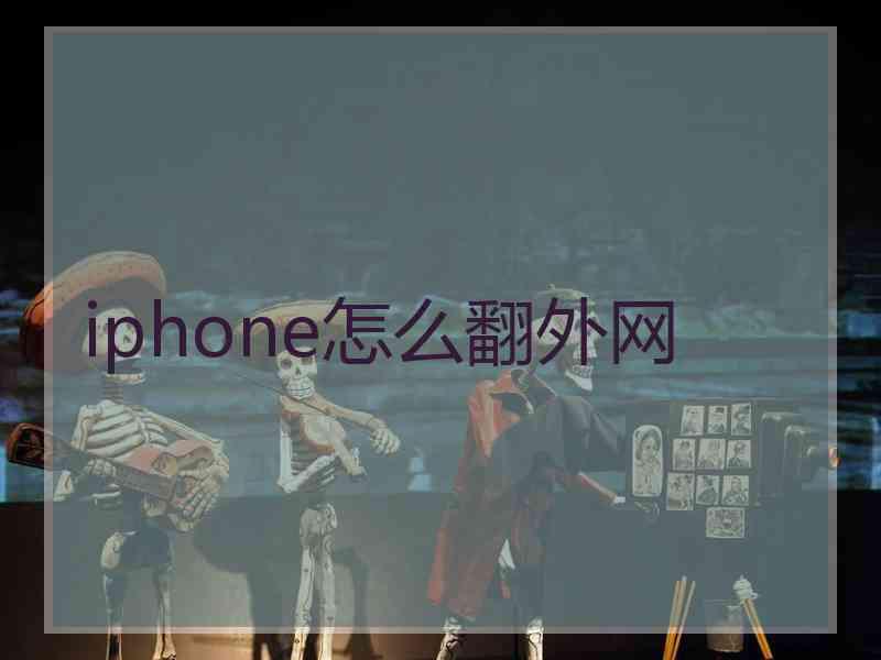 iphone怎么翻外网