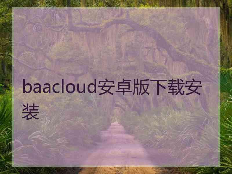 baacloud安卓版下载安装