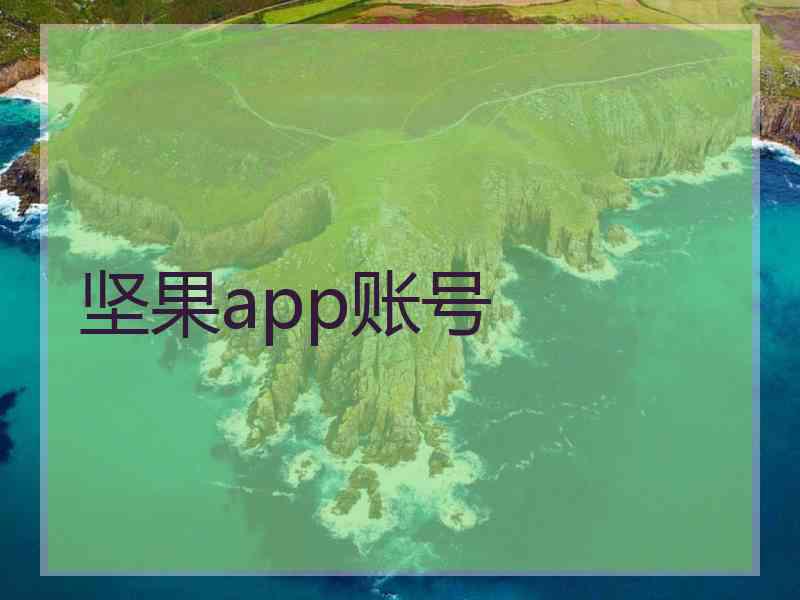 坚果app账号