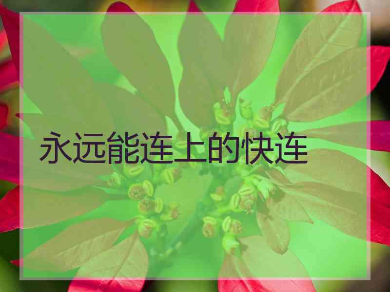 永远能连上的快连