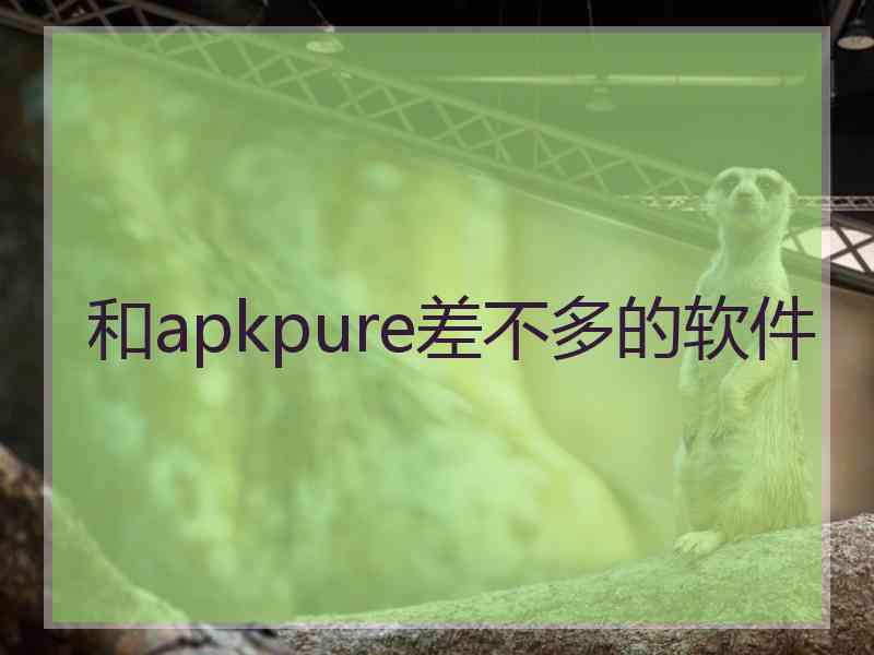 和apkpure差不多的软件