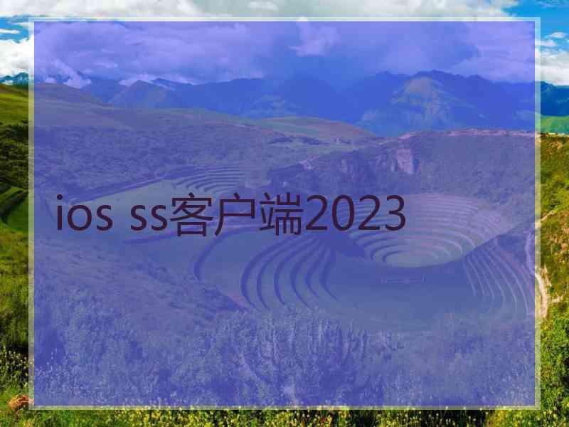 ios ss客户端2023